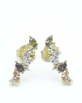 Gold Morpheus Stud Earrings